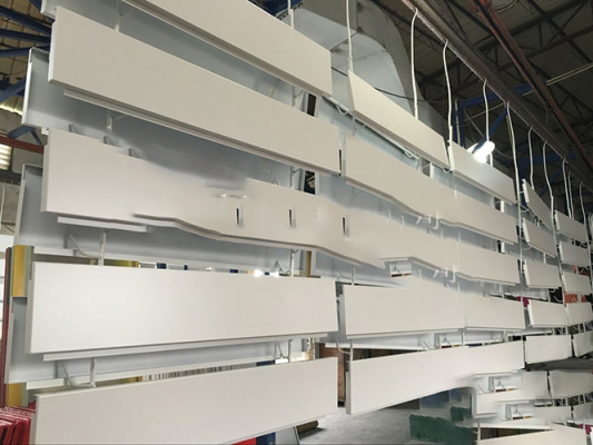 勾搭铝单板吊顶工程专项使用铝勾搭板天花