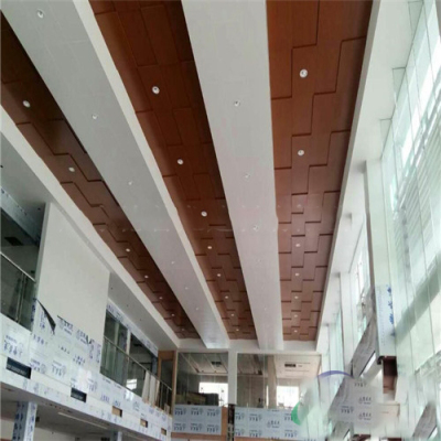 广汽本田4s店展厅铝单板吊顶装修-铝天花